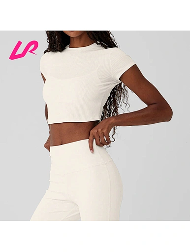 ribbed slim fit tshirt